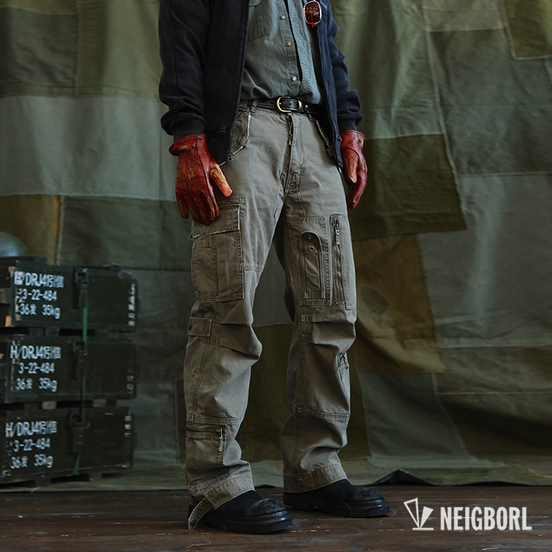 【老佛爷】NEIGBORL钊叔制美式潮流多口袋重工水洗百搭休闲工装裤