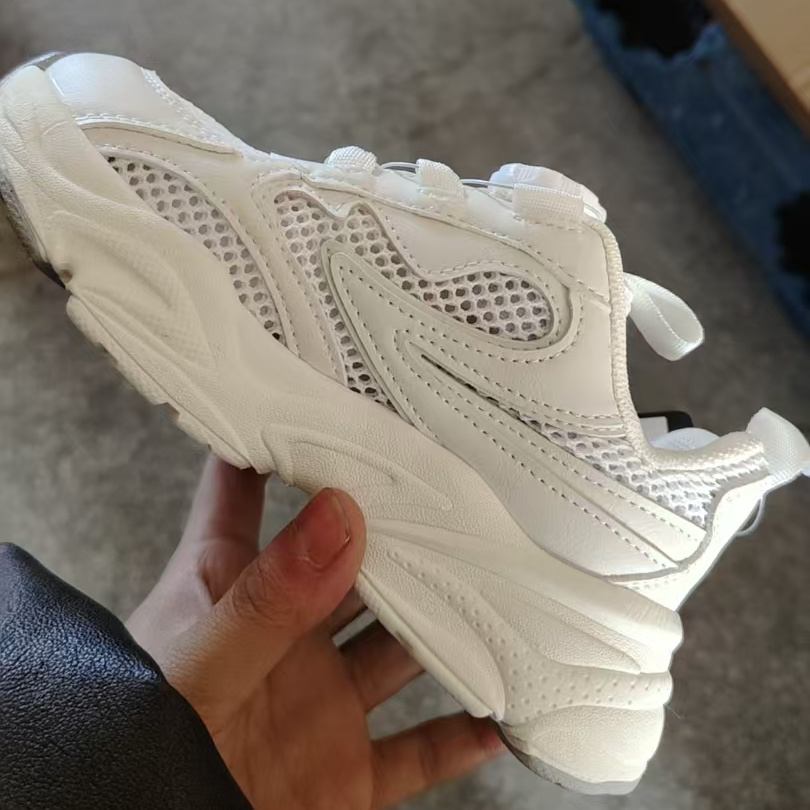 运动鞋透气女男女款网面男鞋百搭男士跑鞋白色厚底男女同款