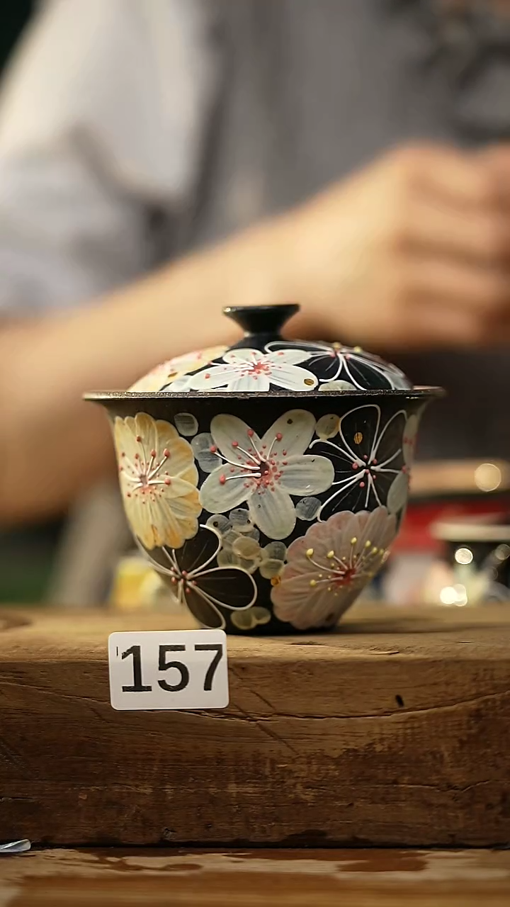 【闪购商品】瓷片设计师手作款 / 花满溪系列 盖碗