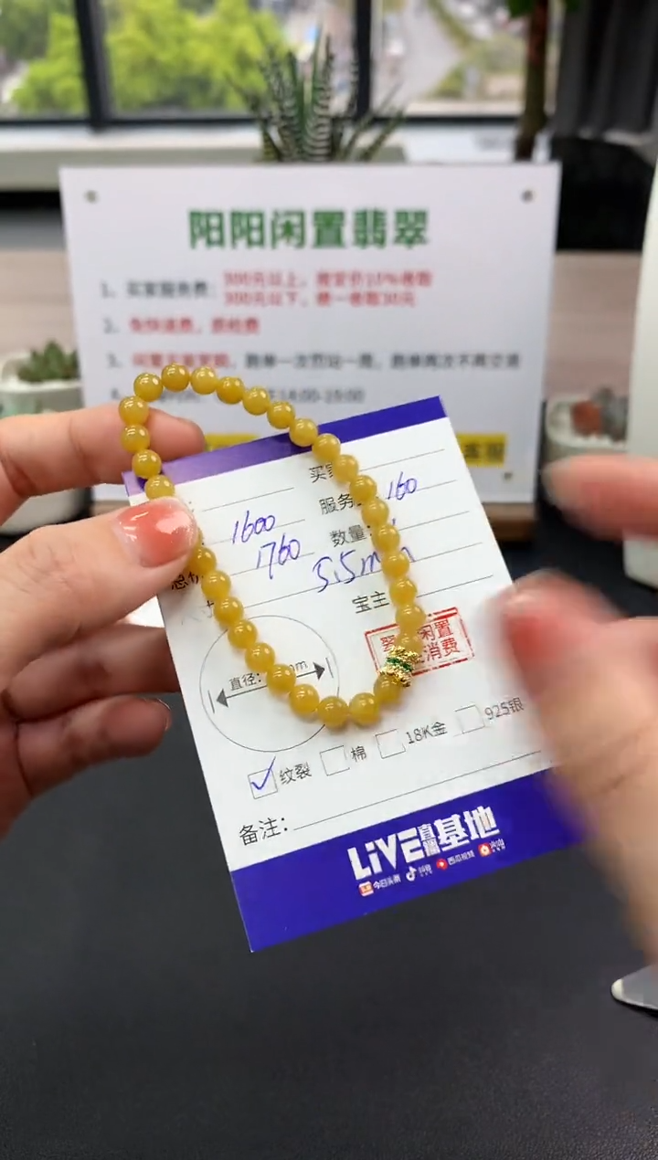 【闪购商品】翡翠手串未镶嵌手串|1600+160不退不换