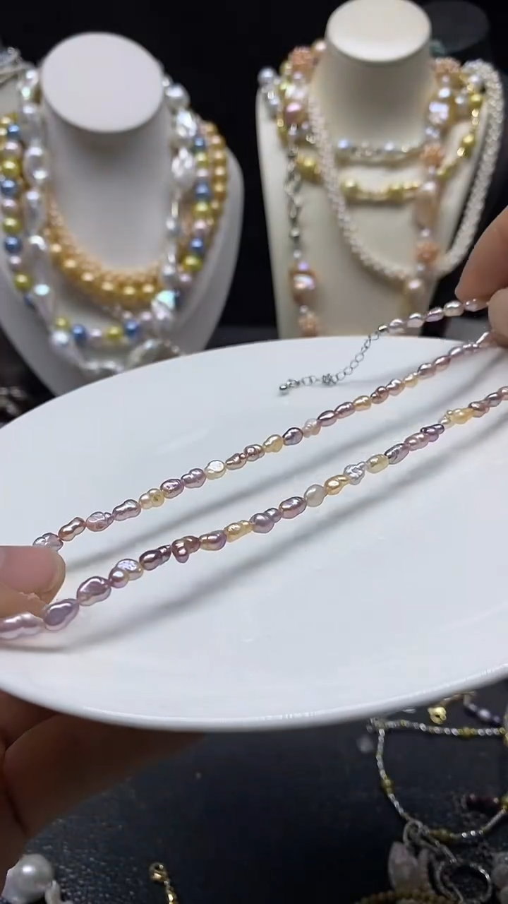 颈饰未镶嵌淡水珍珠多人