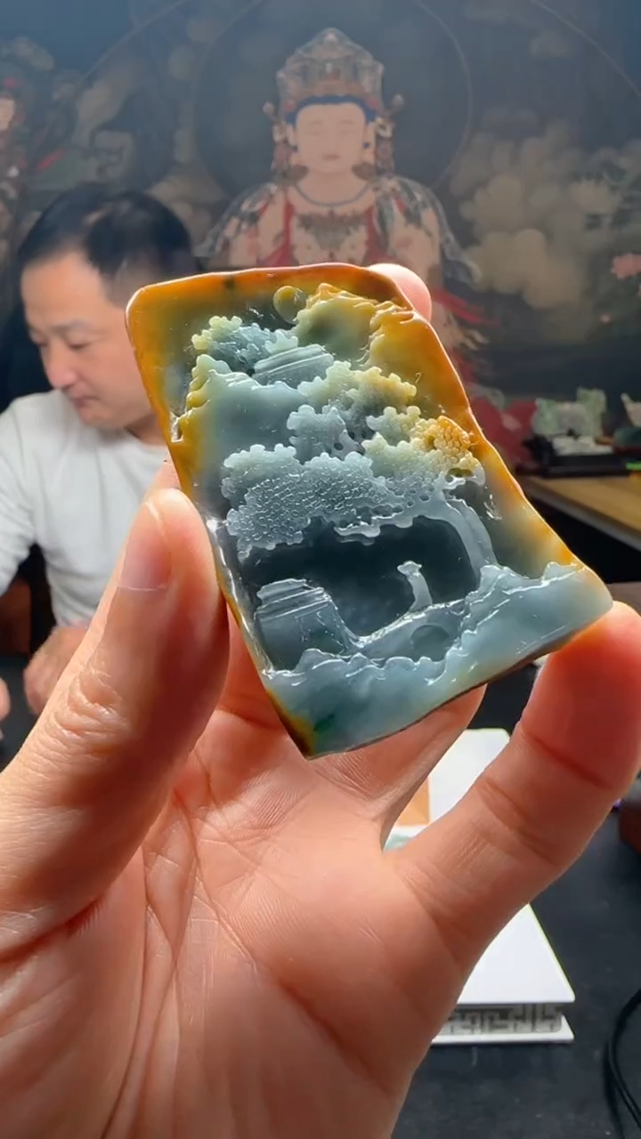 【闪购商品】定制翡翠未镶嵌L-@@QJSX122104