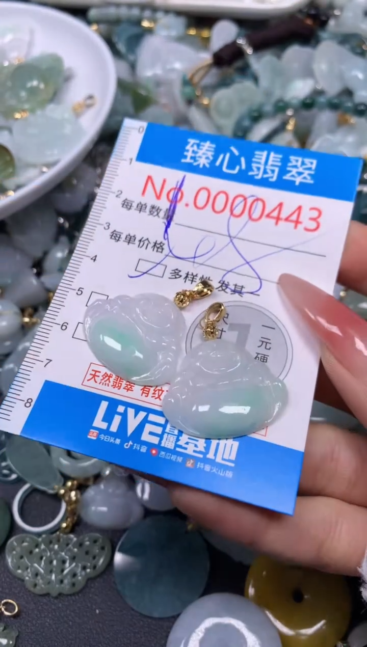 【闪购商品】翡翠颈饰未镶嵌含绳000443