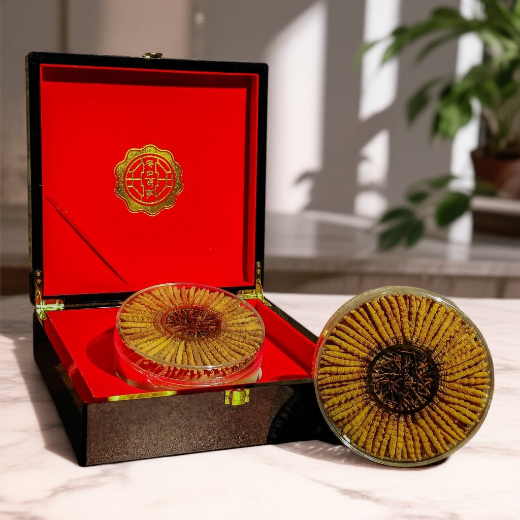 【玛朵】平均2根/克100根一级虫草王 春节礼品优选高端礼盒装