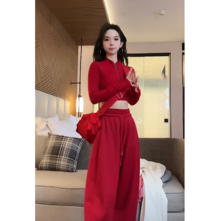 【夏春茶】秋冬短款紧身立领长袖T恤女辣妹小设计显瘦内搭打底衫