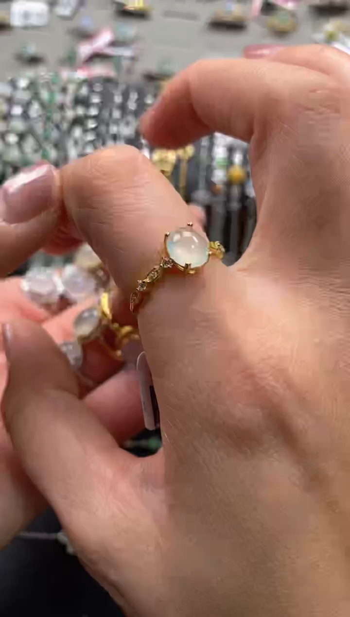 【闪购商品】翡翠戒指银S925镶嵌11111--1