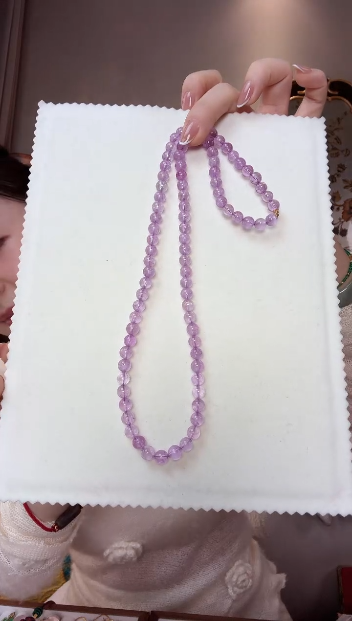 【闪购商品】锂辉石多圈未镶嵌6mm+冰透紫锂辉多圈