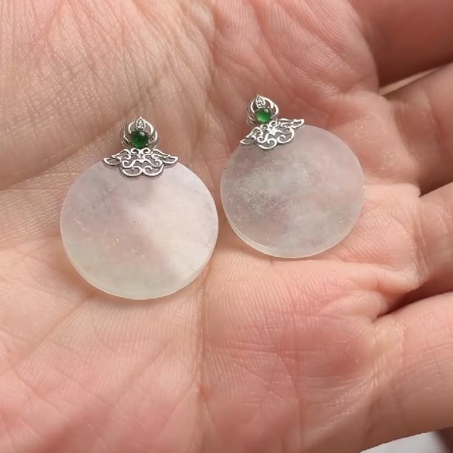 【老王好物优选】352#-A3-525-天然翡翠无事牌吊坠多样性发一