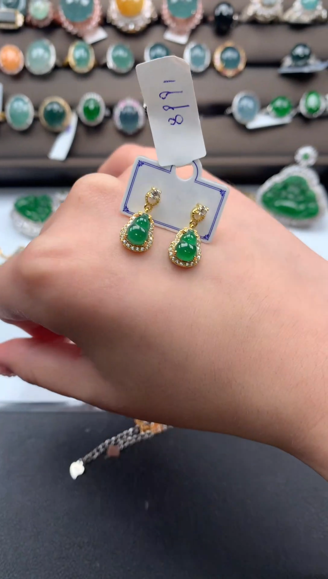 【闪购商品】翡翠戒指银S925镶嵌5141