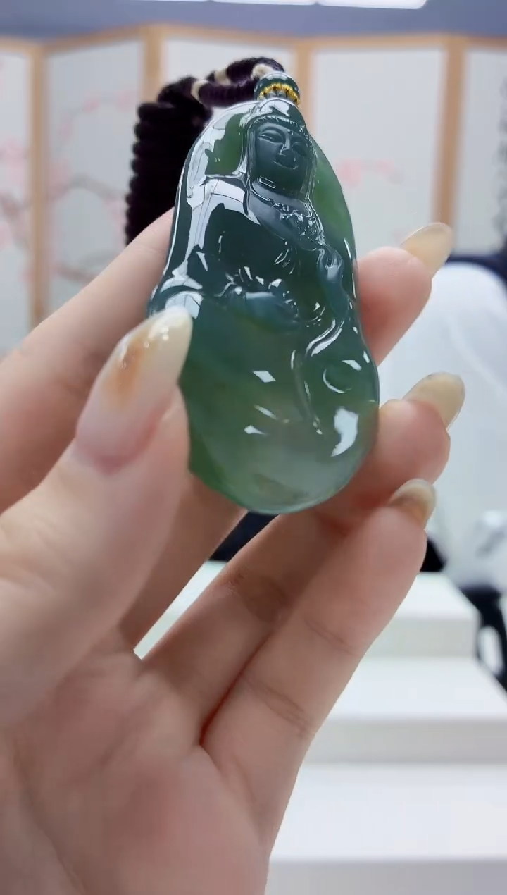 未镶嵌定制翡翠4898jw-毛货挂件26