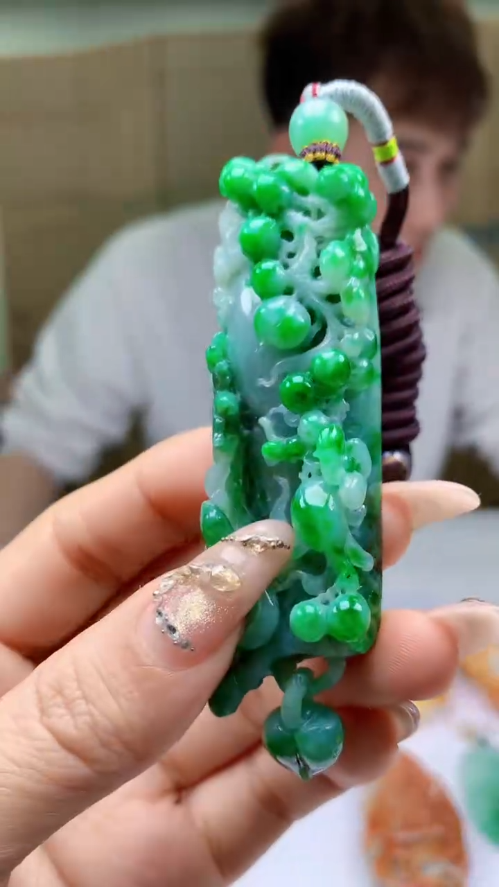 【闪购商品】定制翡翠未镶嵌4868ty-毛货挂件103