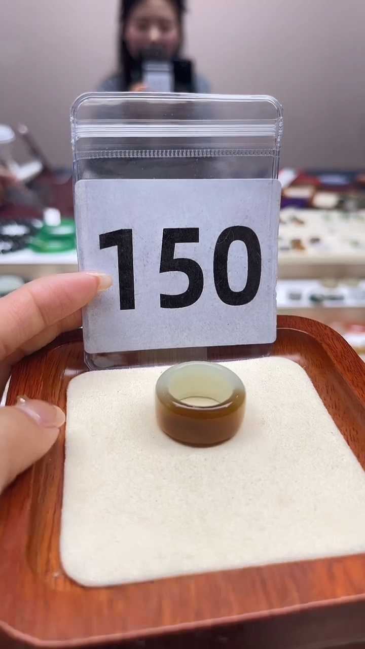 【闪购商品】和田玉戒指未镶嵌港码14号，内径17.mm