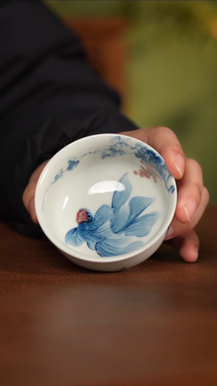 【闪购商品】杯晓月庐（林月红）金鱼紫藤炉式