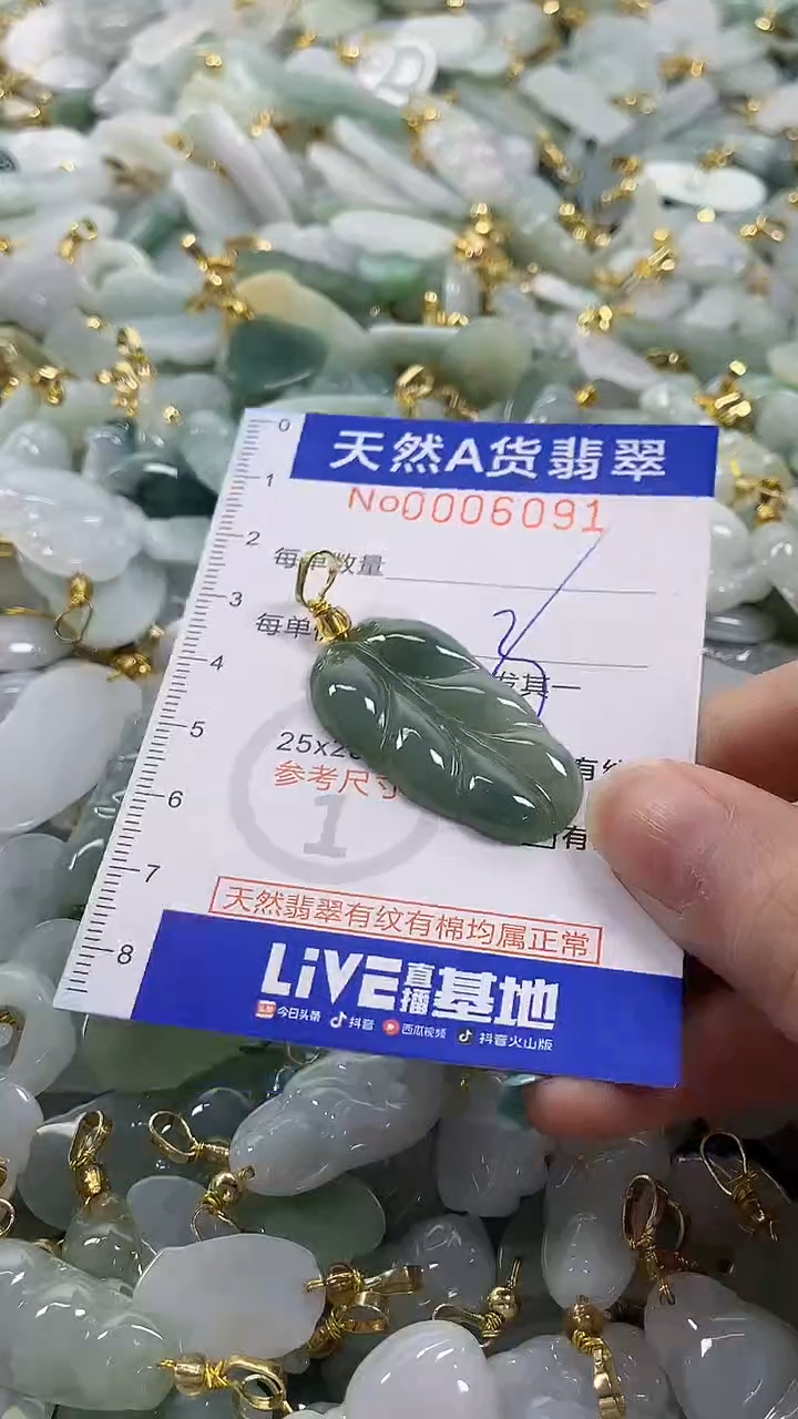 颈饰未镶嵌翡翠纯天然a货翡翠