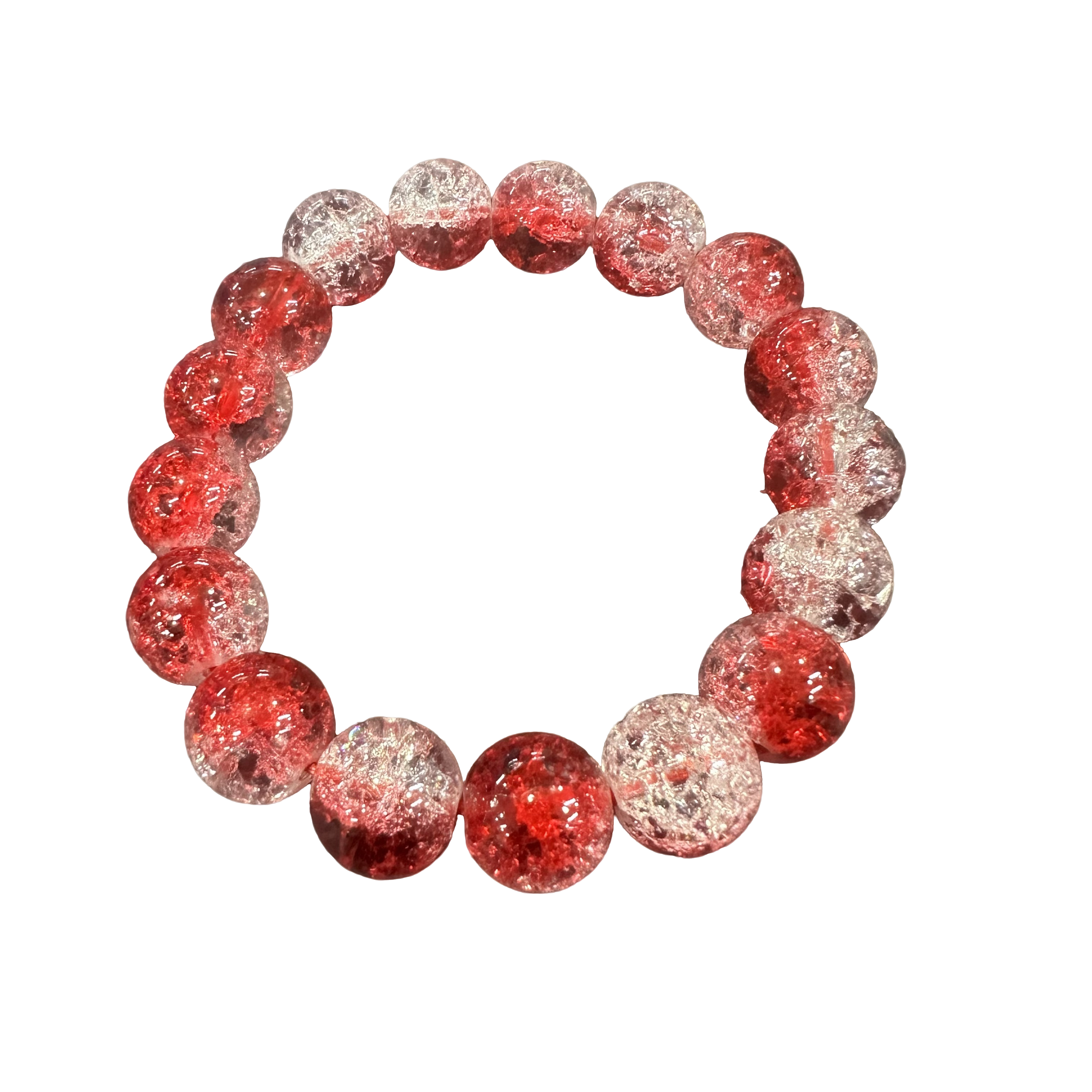 X042轻奢藏 红 花晶素款手串 多样性发其一