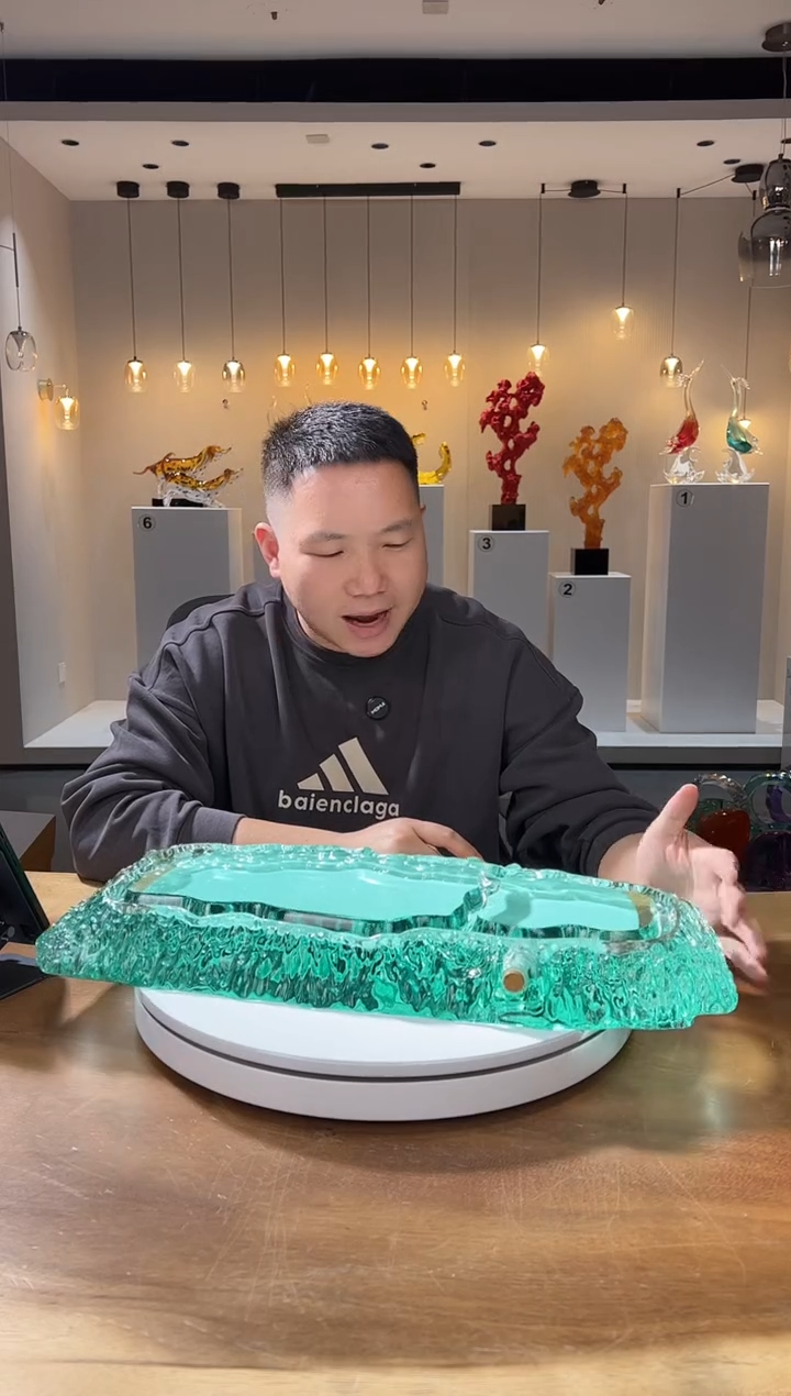 【闪购商品】摆件巴比特美学 山河 湖水绿