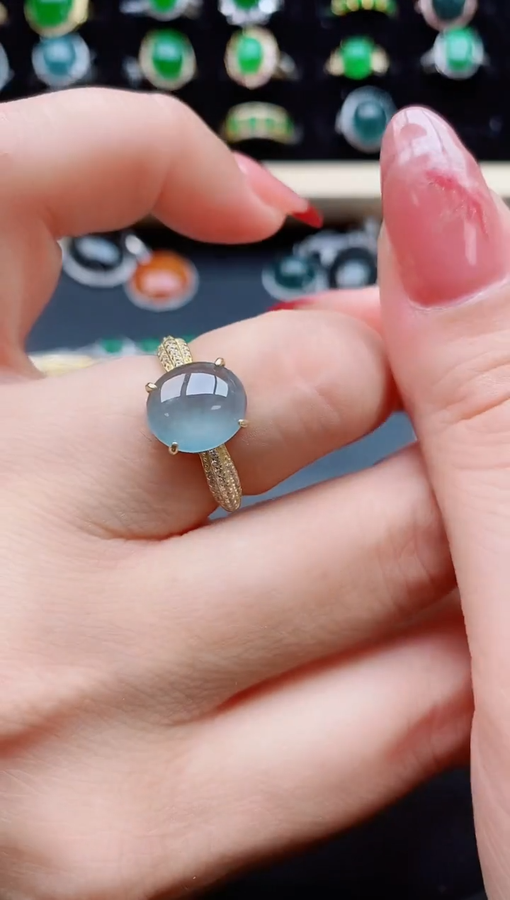 【闪购商品】翡翠戒指银S925镶嵌321321