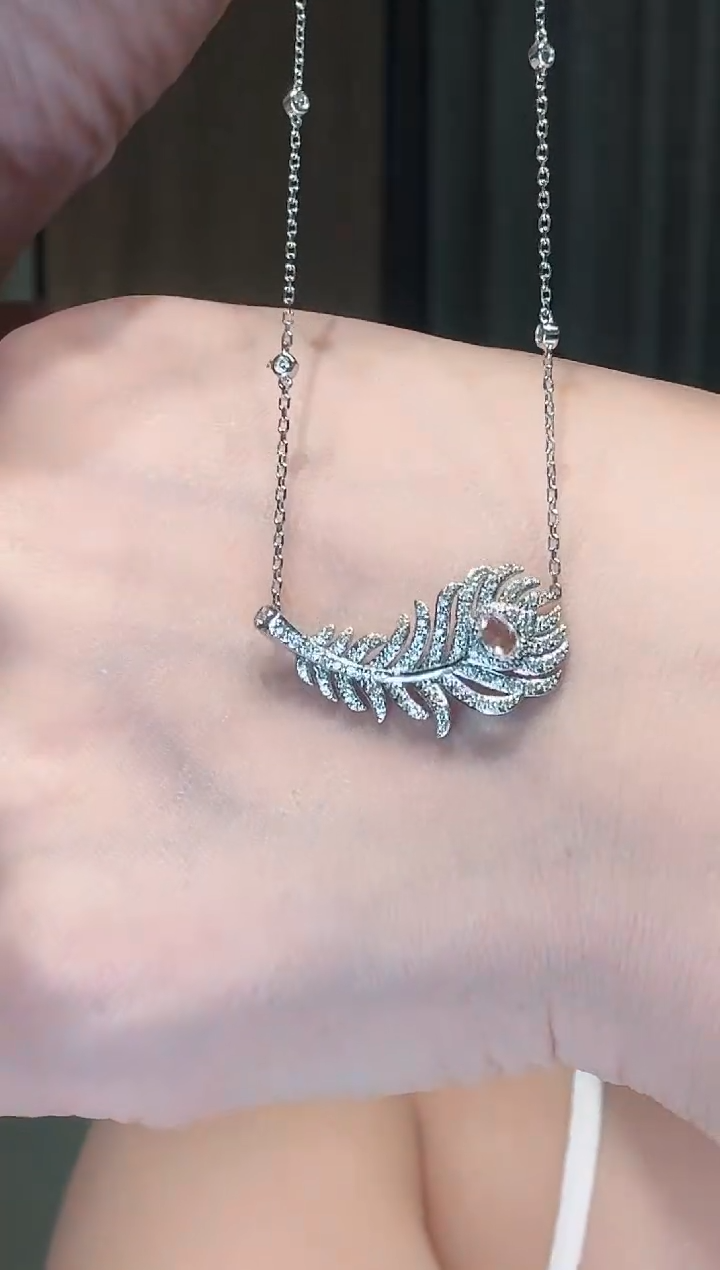 铂Pt950镶嵌项链钻石AY0398-PT-45