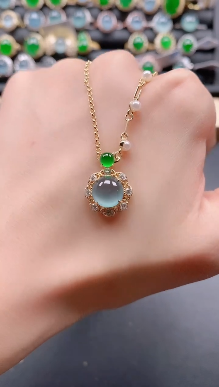 银S925镶嵌戒指翡翠11111111