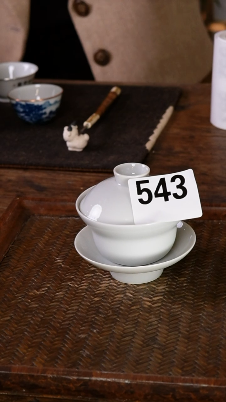 .素胎盖碗杯垫一套543