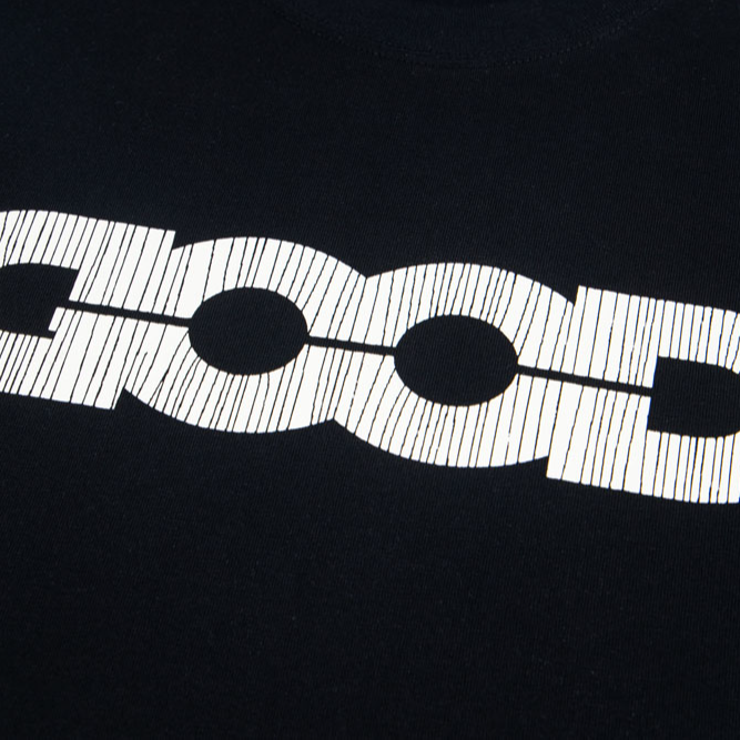 GOODBRAND CRACKEDSHORT 基础爆裂纹logo印花圆领短袖T恤男女同款