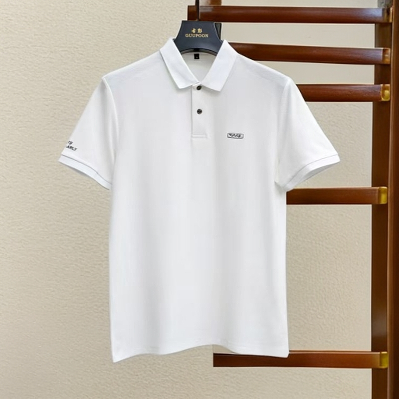 【短袖T恤1712】男士品牌原单商务绅士清凉一夏珠地网孔Polo领短袖