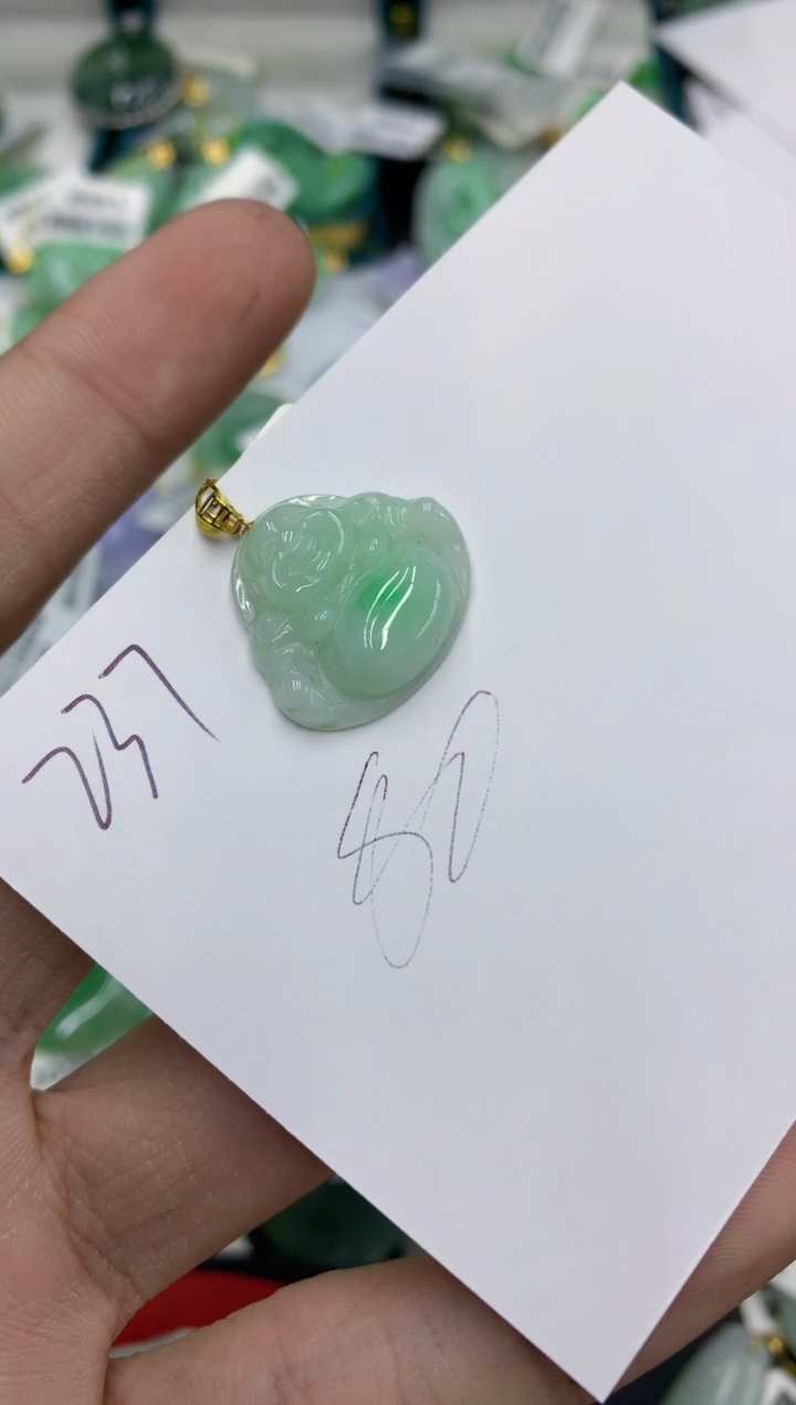 【闪购商品】翡翠颈饰18K金镶嵌号链接111111