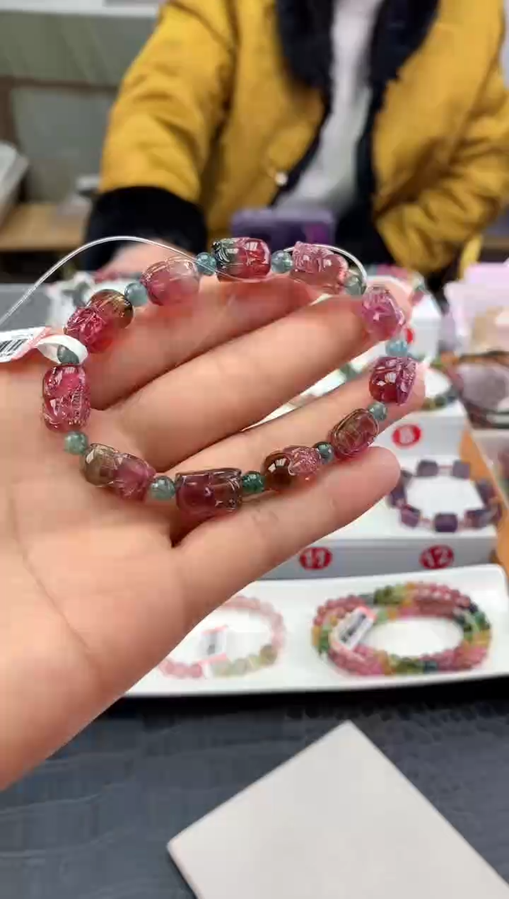 未镶嵌手串碧玺多样性发一条