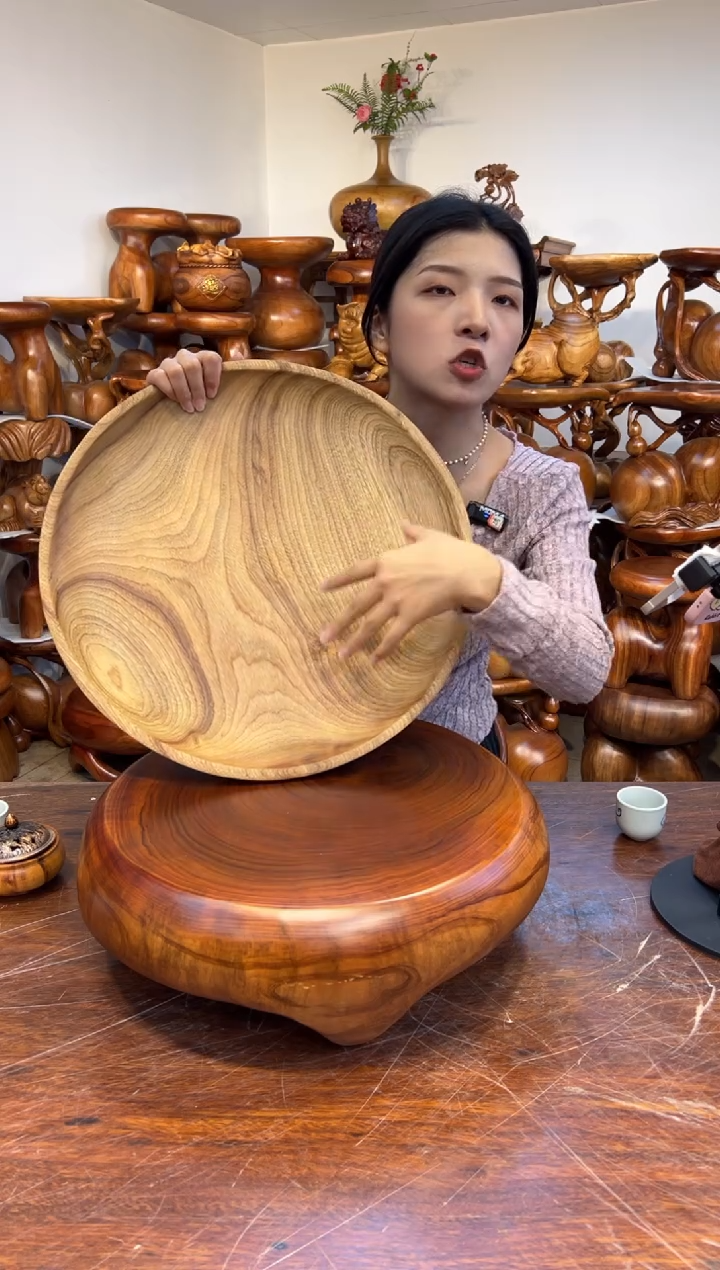 木实木创意大圆盘