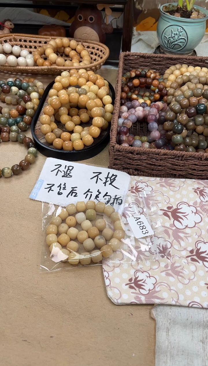 手串菩提根/象牙果a684 卡14 干磨大瑕海子