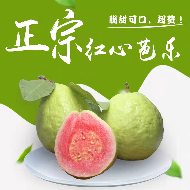广西新鲜红心芭乐番石榴脆甜低糖应季新鲜水果