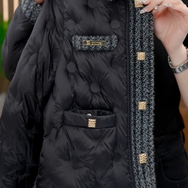 2025杭州原版正品保暖气质减龄修身羽绒E-183-MMQSDZNZ