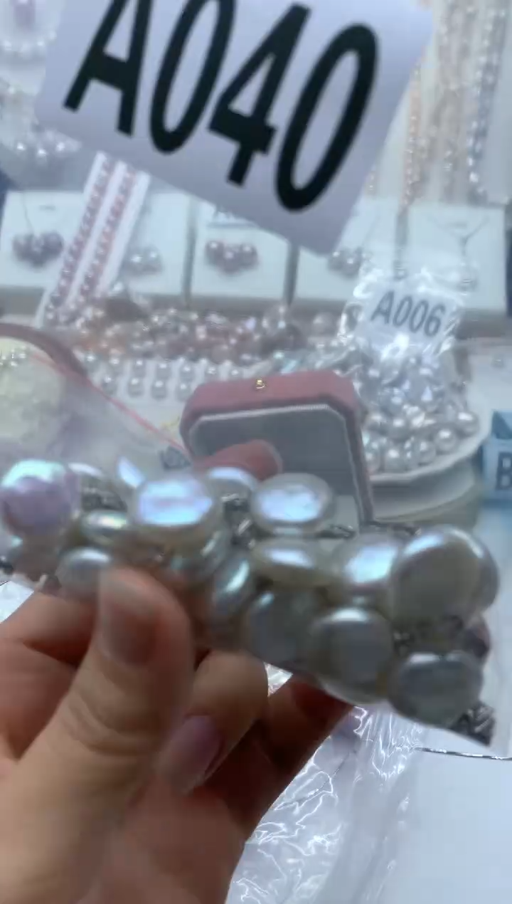 淡水珍珠银S925镶嵌吊坠(不含链)多样性发其一