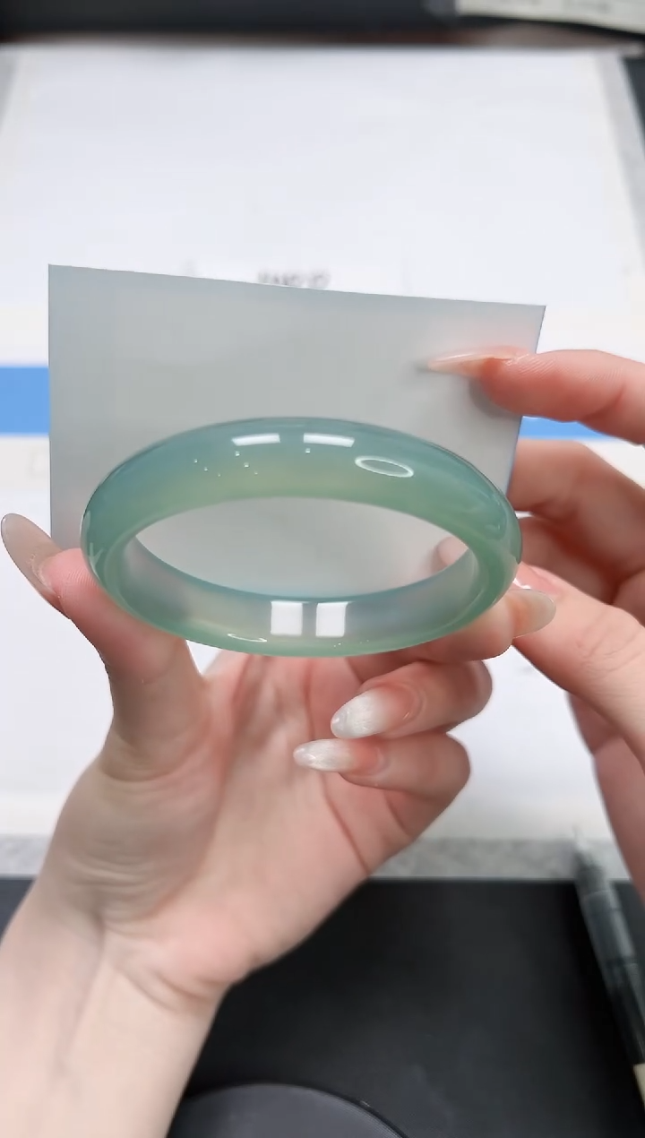 【闪购商品】石英质玉未镶嵌手镯169-58.5晴水