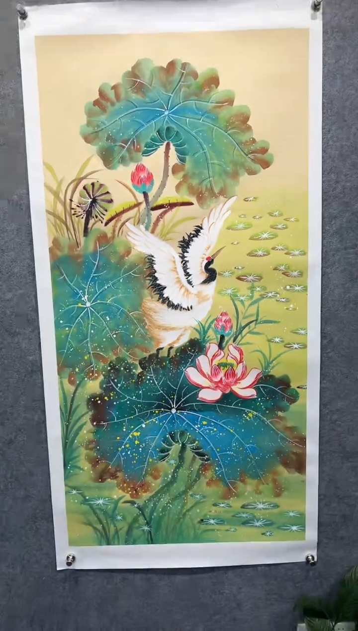 【闪购商品】书法齐老亲笔手绘【仙鹤图】150*75cm