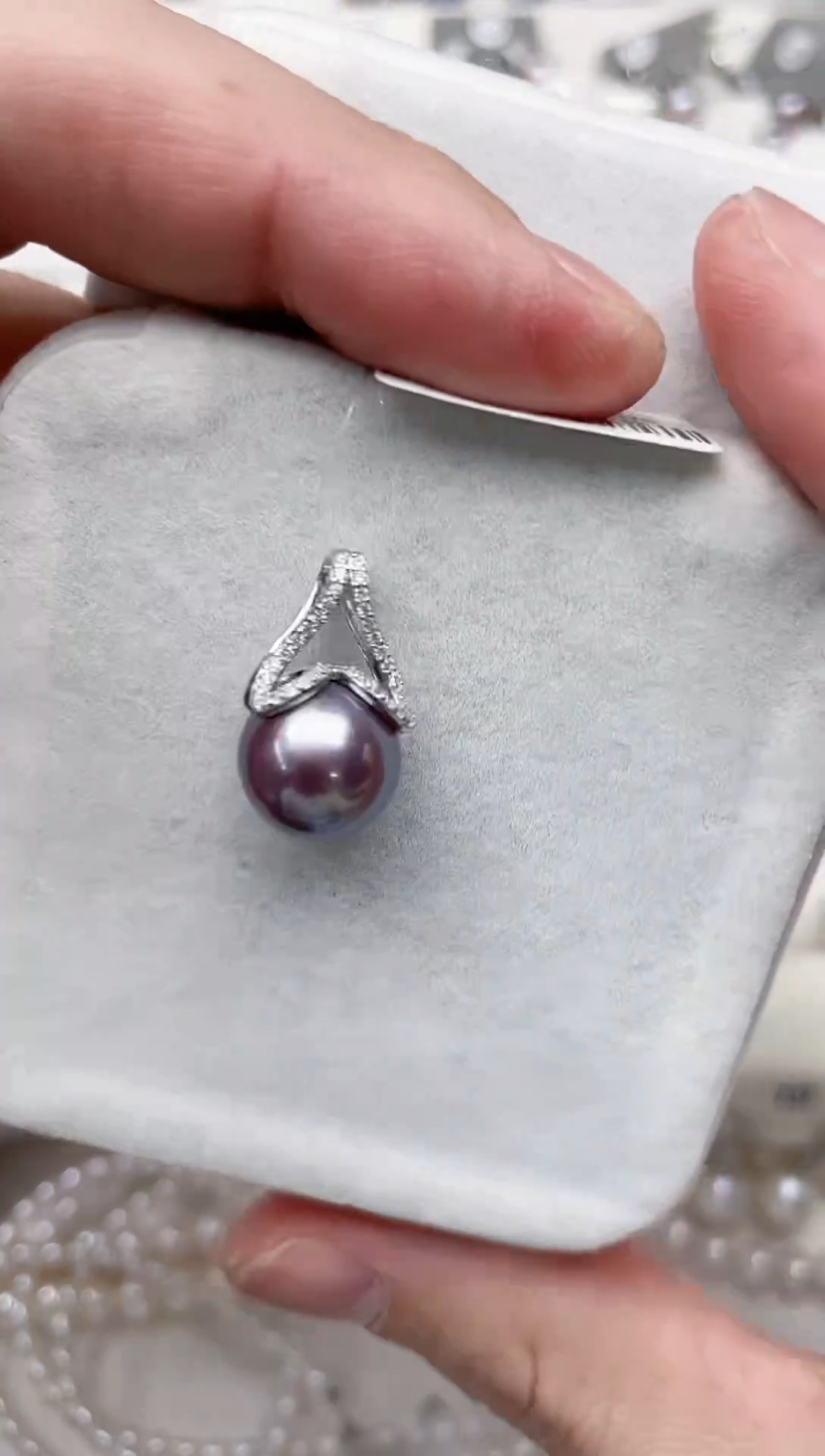 【闪购商品】淡水珍珠吊坠(不含链)银S925镶嵌吊坠