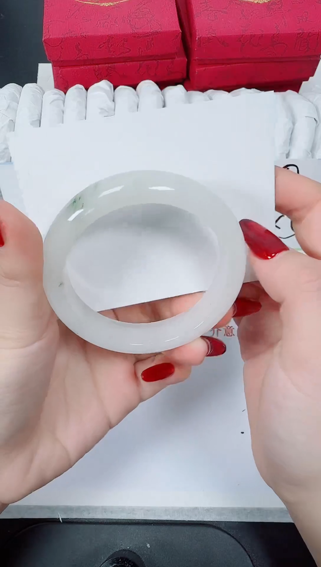 【闪购商品】石英质玉手镯未镶嵌K34-54.4