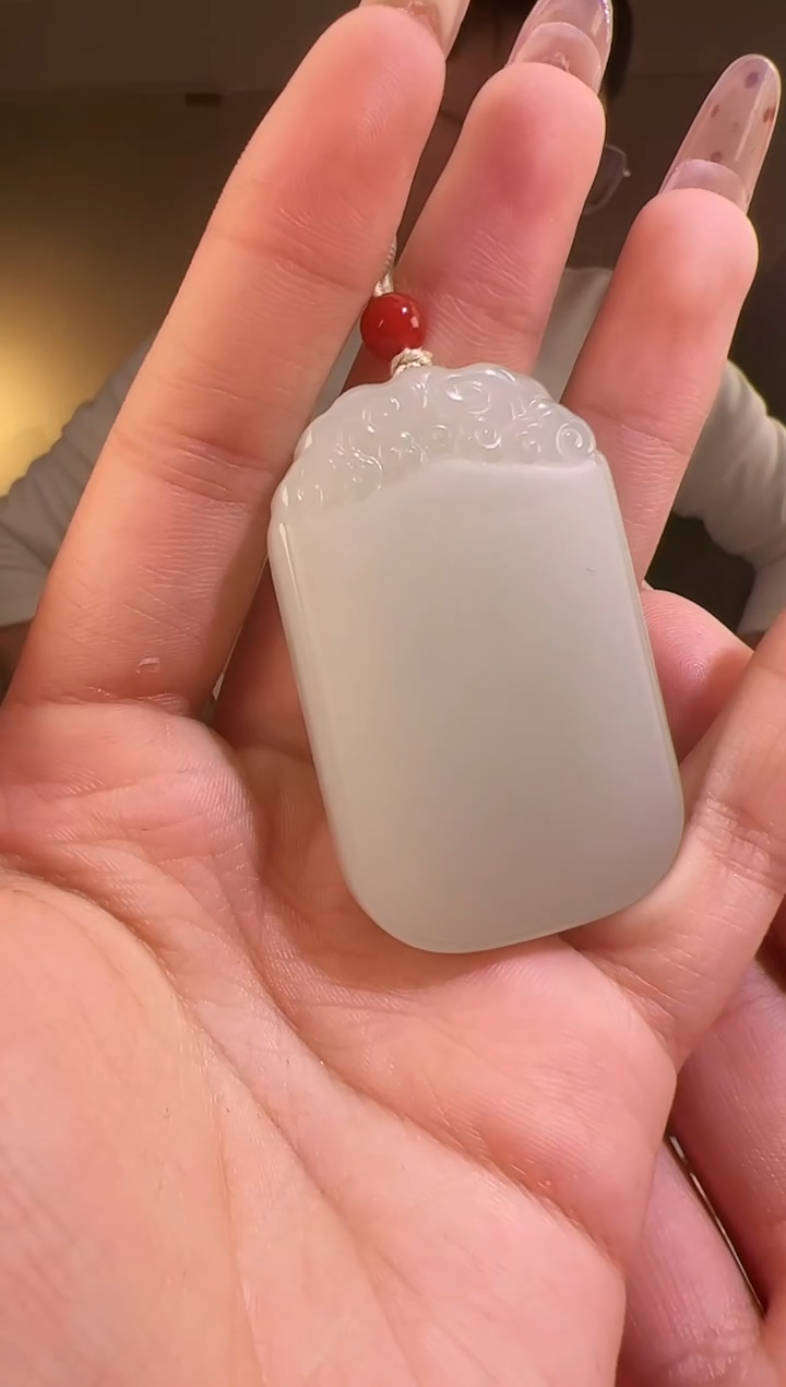 【闪购商品】和田玉颈饰未镶嵌无事牌2968