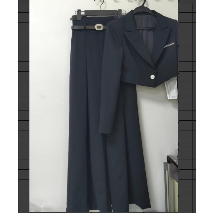 【南油玲姐】黑色两件套套装58120
