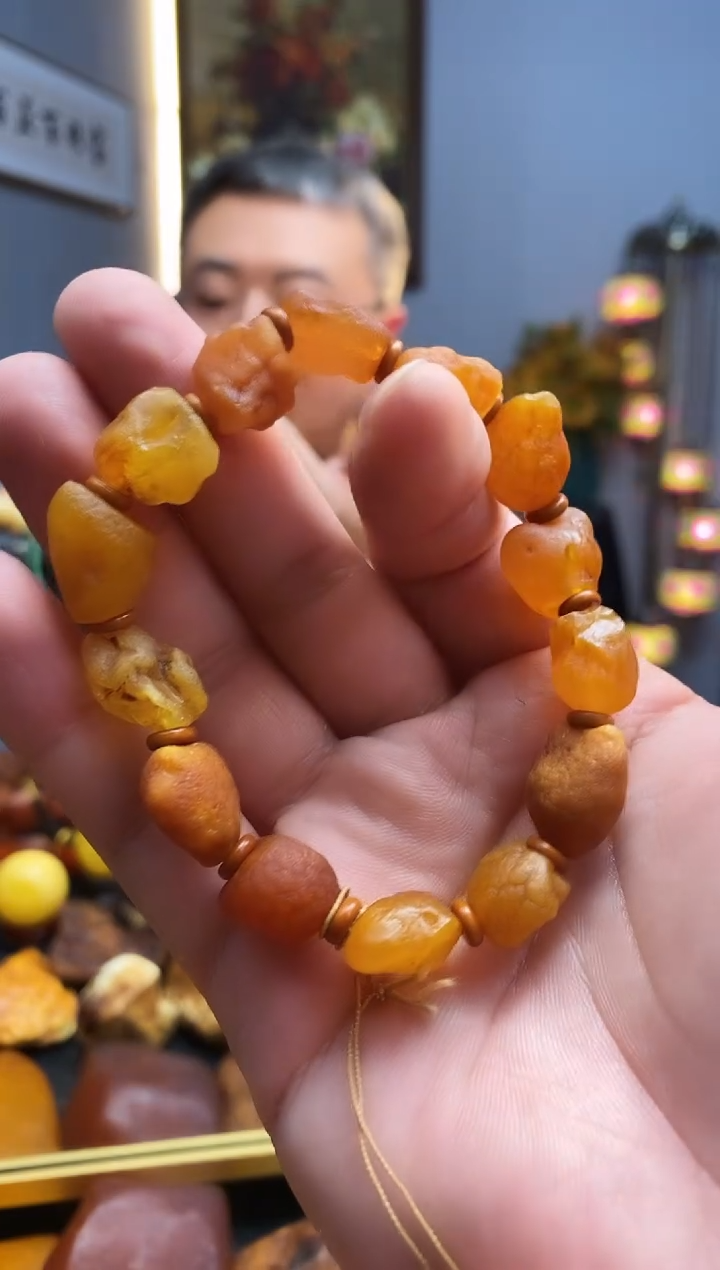 手链琥珀未镶嵌手串