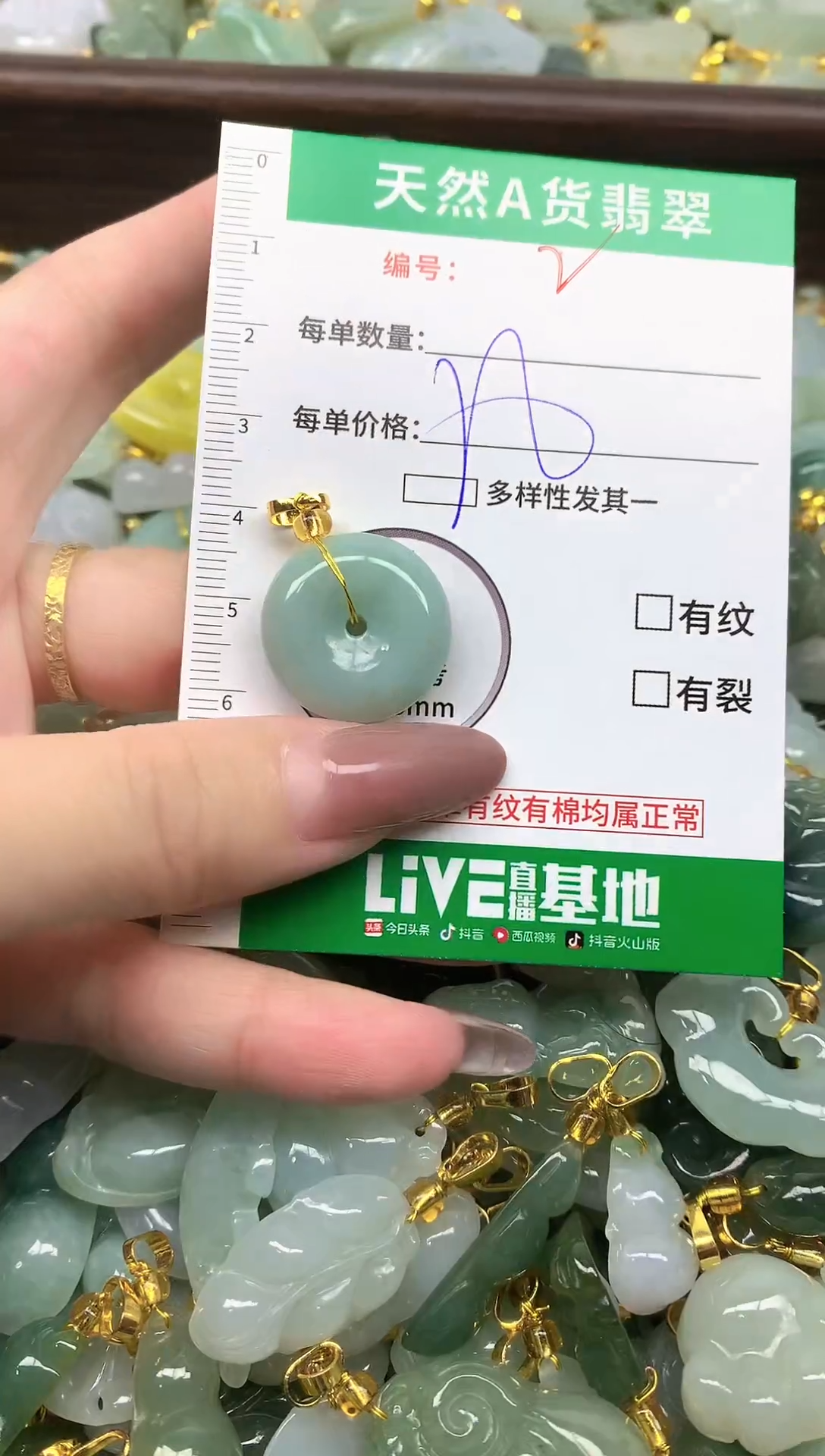 颈饰未镶嵌翡翠未镶嵌a货翡翠-2