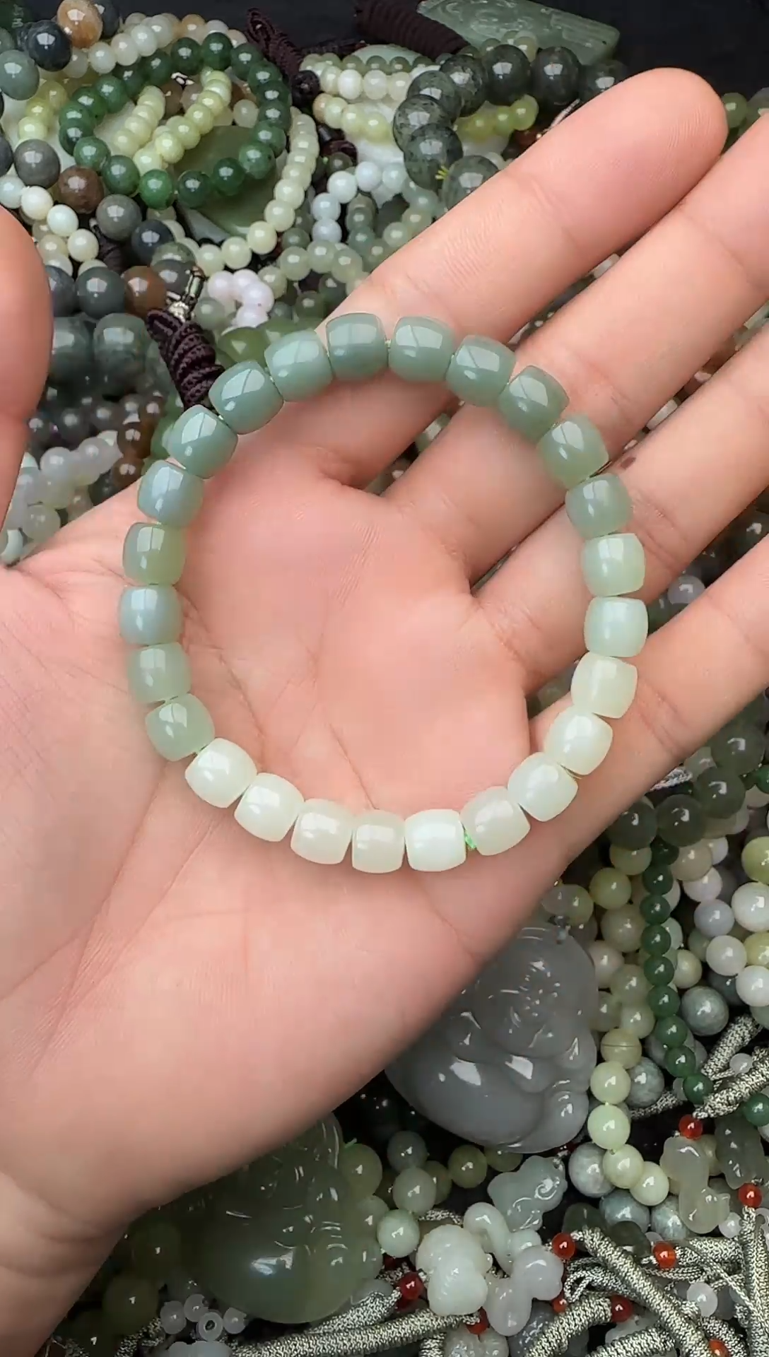 颈饰未镶嵌和田玉拍一发一