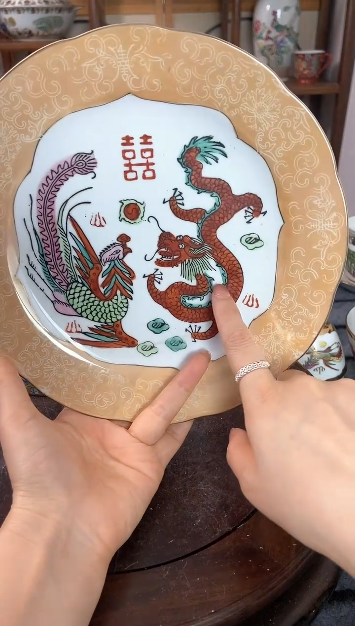 瓷片微瑕景德镇窑厂瓷摆件单件