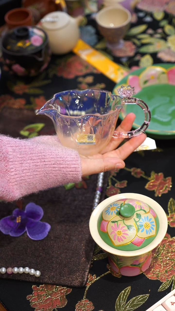 【闪购商品】瓷片jy荷韵公道杯大碗茶的茶器