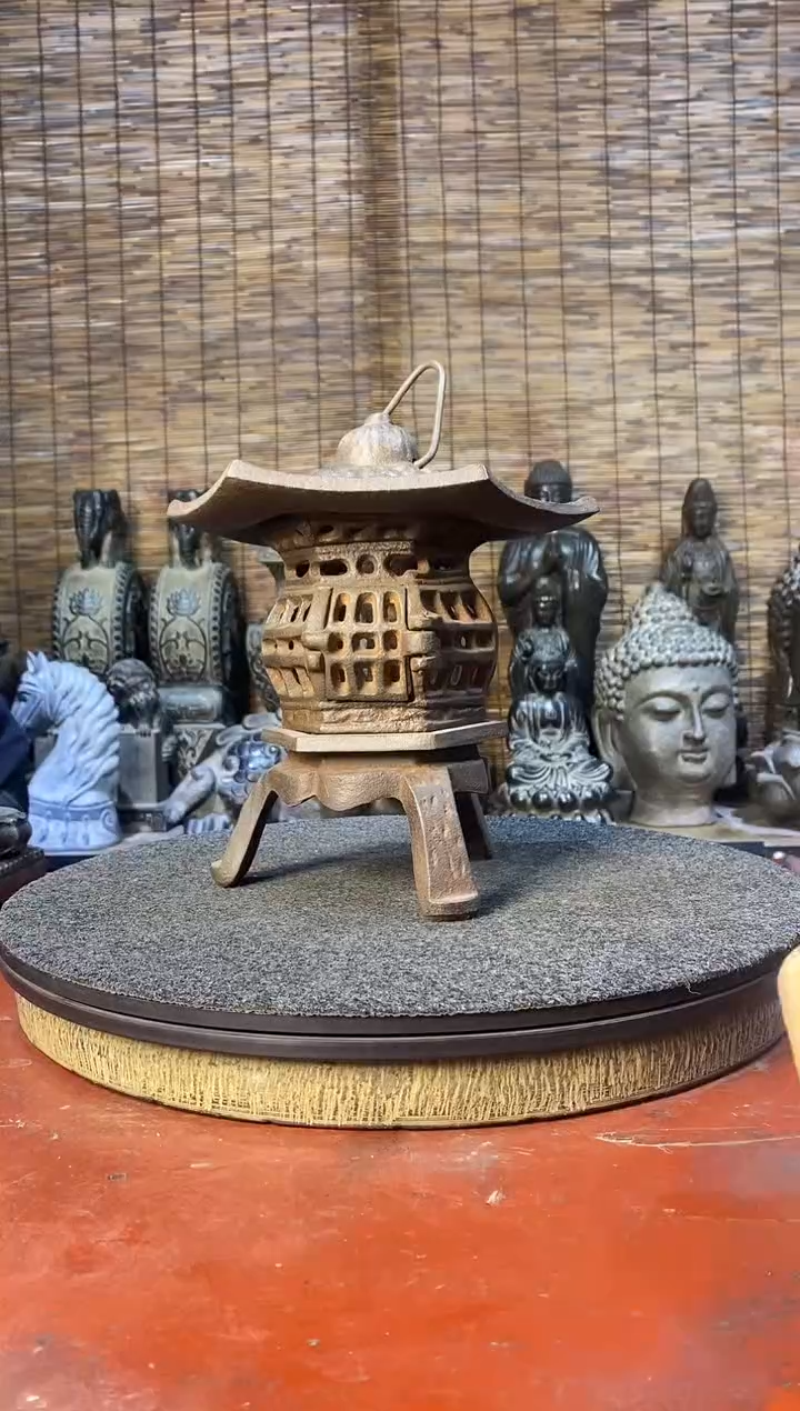 石材民俗铁器宫灯