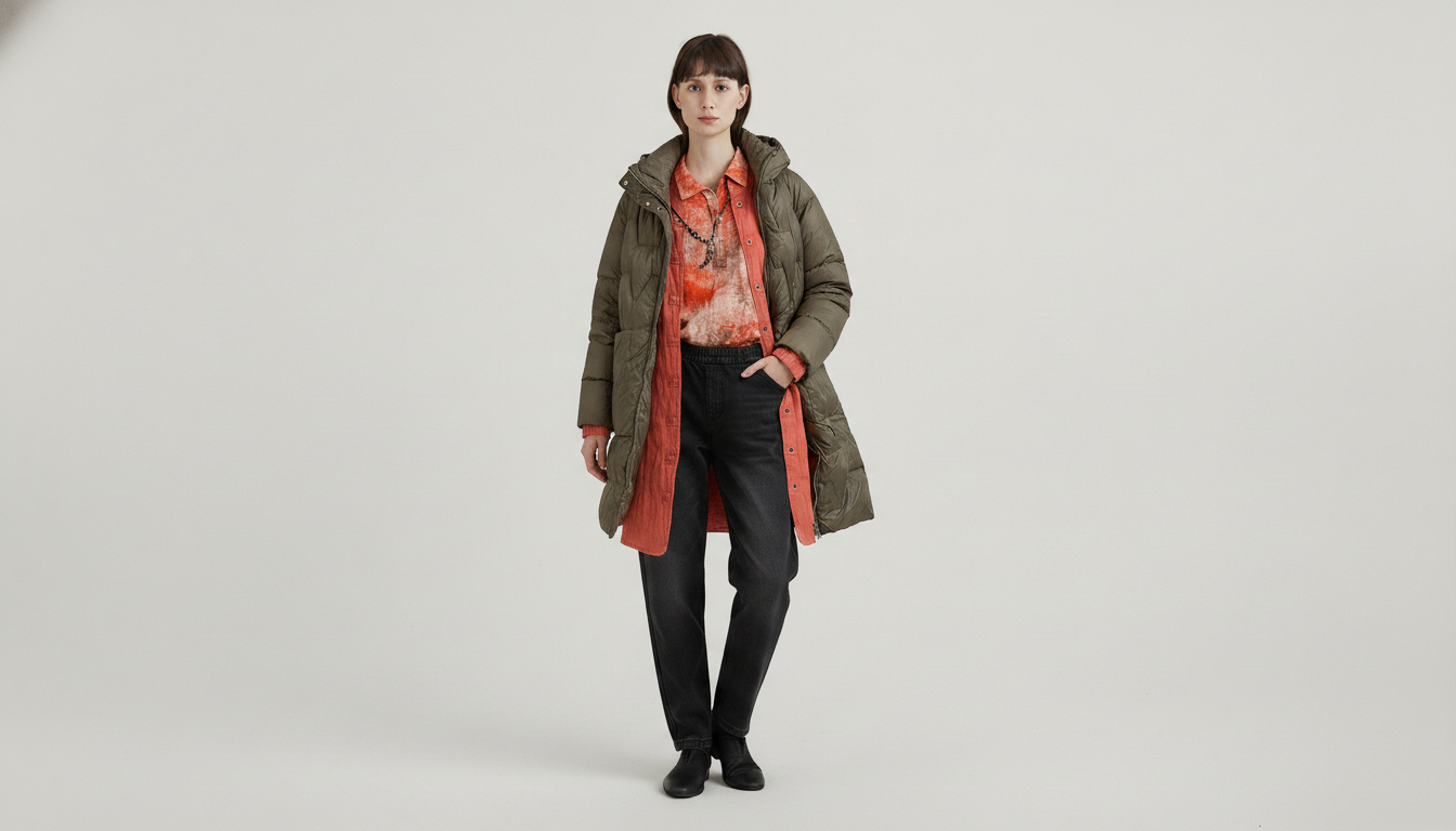 微胖MM秋冬新款高级纯色时尚长款大口袋休闲羽绒服外套女 21767