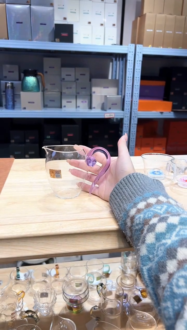 禾器怡莲公道杯➕清莲壶浅紫色