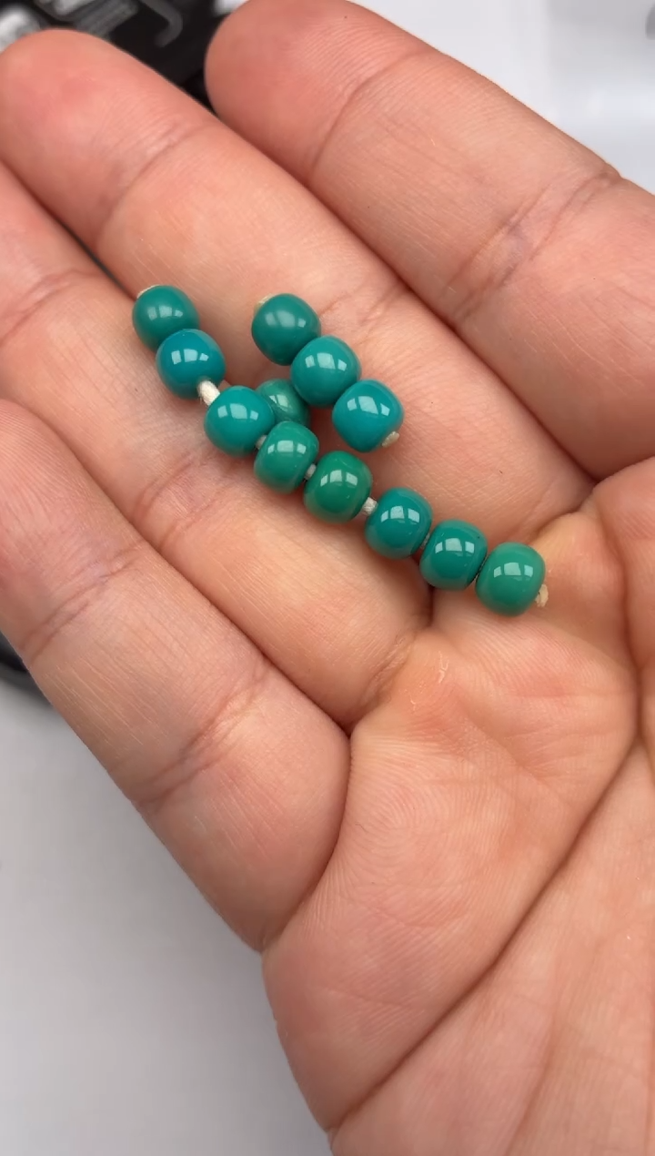 未镶嵌绿松石隔珠松石老型隔珠