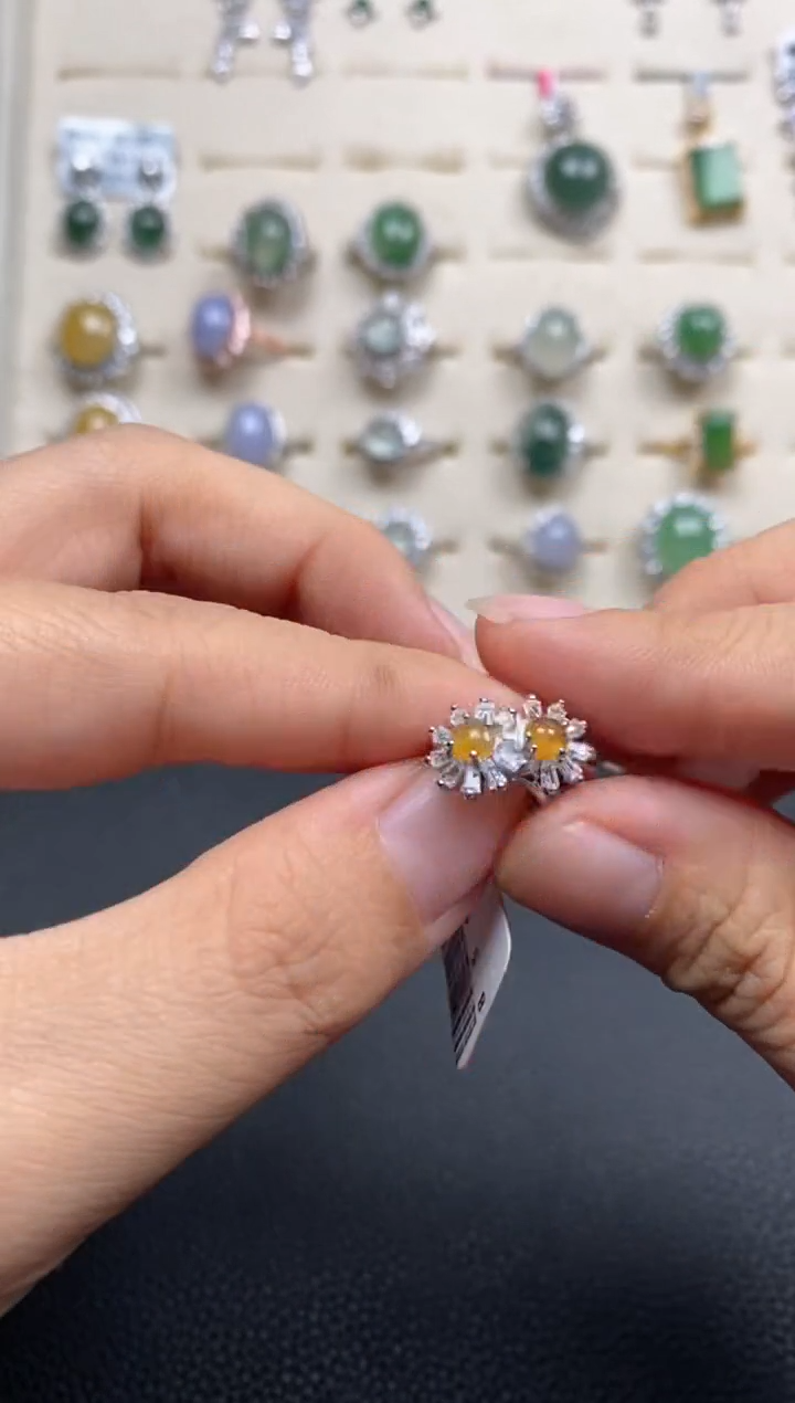 【闪购商品】翡翠戒指银S925镶嵌111111