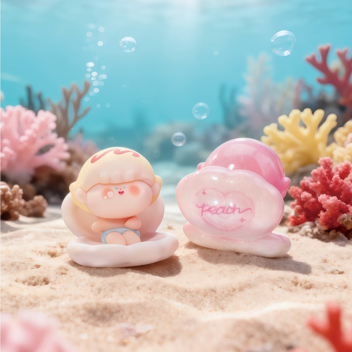 【心跳玩趣】阿玛莉莉丝贝壳系列萌粒 潮玩盲盒摆件公仔玩具